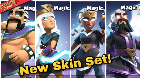 Magic All Hero Skin Set Clash Of Clans Youtube