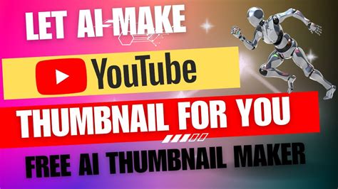 Let Ai Make Youtube Thumbnail Thumbnail Ai How To Use Youtube