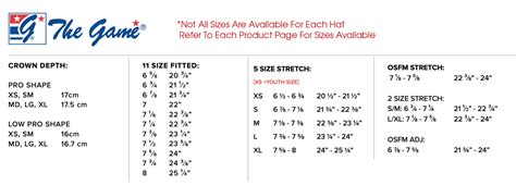 Size Charts Elevation Sports