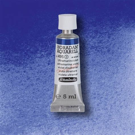 Schmincke Horadam Watercolour 5ml 495 Ultramarine Violet S2 The