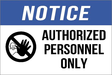 Authorized Personnel Only Sign Printable Free