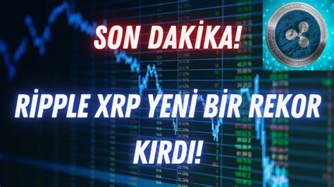 RIPPLE XRP YENI BIR REKOR KIRDI RIPPLE XRP YÜKSELIŞE GEÇDI KRIPTO