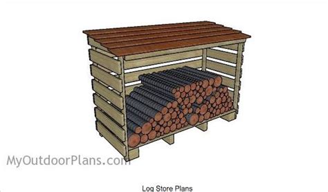 Firewood Log Shed Free Woodworking