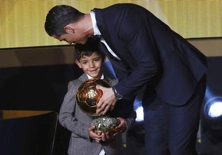 Fifa Ballon d'Or: Cristiano Ronaldo Jr shares limelight with dad ...