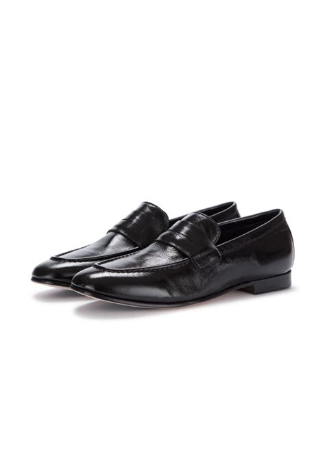 Damen Loafers Manovia Harrods Leder Schwarz Shoppen Bei Derna It