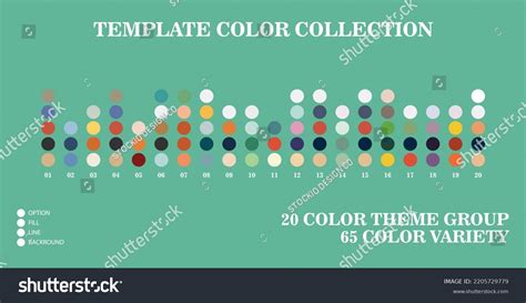 Color Palette Guide Trends 2023 20 Stock Vector (Royalty Free ...