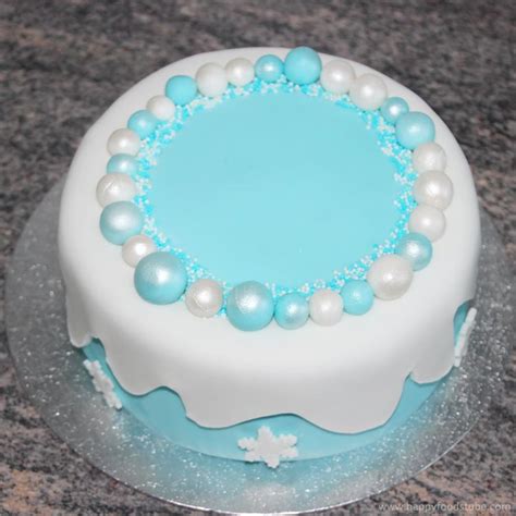 How to make a Disney Frozen Fondant Icing Cake - Happy Foods Tube