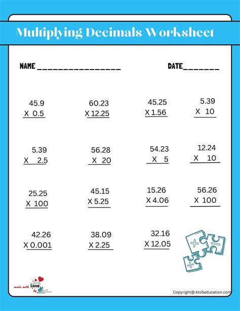 45 Printable Multiplying Decimals Worksheets 49 Martin Lindelof