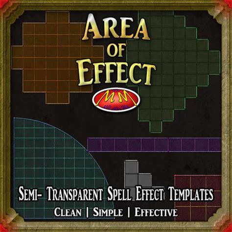 Area Of Effect Spell Templates Add On Roll20 Marketplace Digital