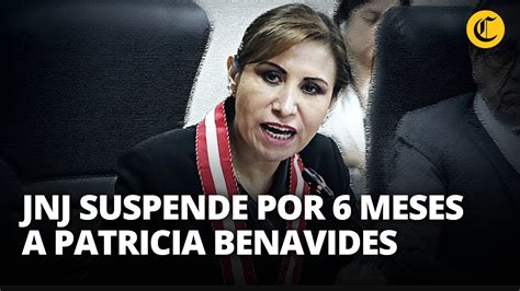 Fiscal De La Nación Patricia Benavides Es Suspendida Durante 6 Meses