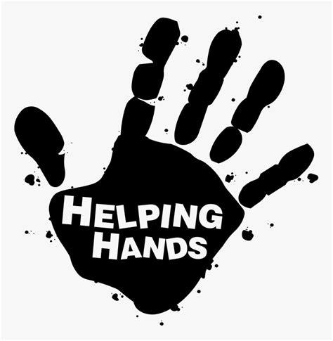 [最も好ましい] helping hand clipart black and white 207235-Helping hand ...