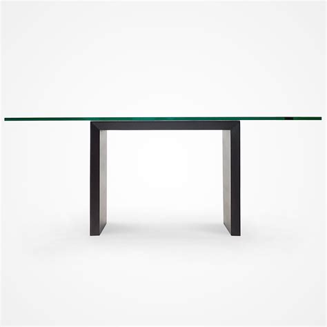 Glass Top & Solid Wood Dining Table – Dark Walnut Finish | Rotsen Furniture