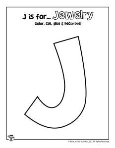 Letter J Worksheets & Crafts | Woo! Jr. Kids Activities