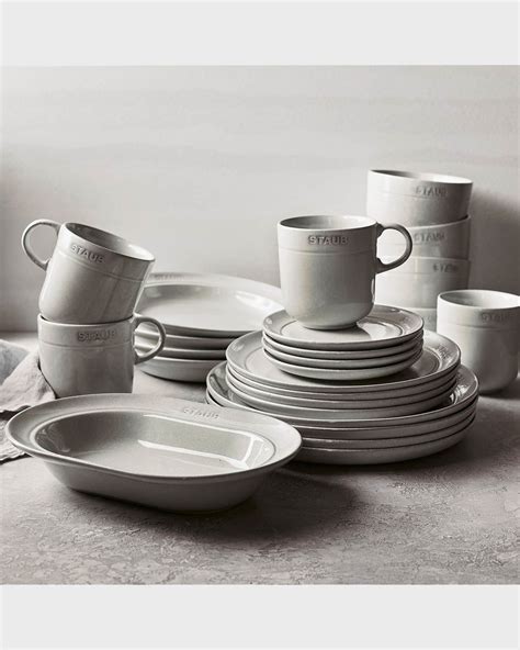 Staub Ceramic 12-Piece Dinnerware Set | Neiman Marcus