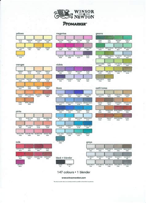 Promarker Personal Colour Chart On Express It Cardsock