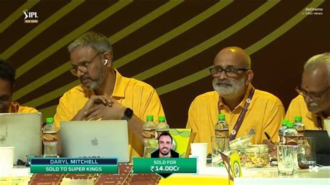 IPL Auction LIVE Update Daryl Mitchell Sold To CSK Video IPL