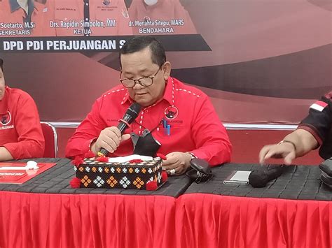 Ladang Berita Ketua Dpd Pdi Perjuangan Sumut Drs Rapidin Simbolon