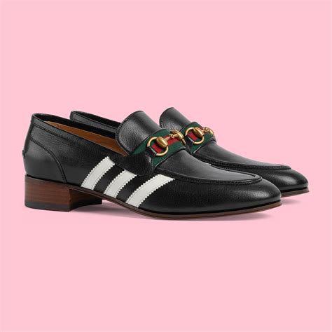 Mocassins Adidas X Gucci Pour Homme En Cuir Noir Gucci® Canada