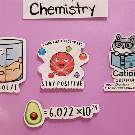 Chemistry Pun Stickers Science Chemistry Orgo Pre Med Biology Water Bottles Laptops Etsy