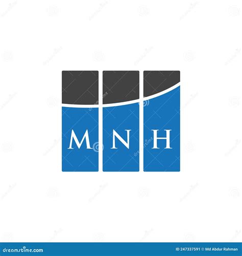 Mnh Letter Logo Design On White Background Mnh Creative Initials