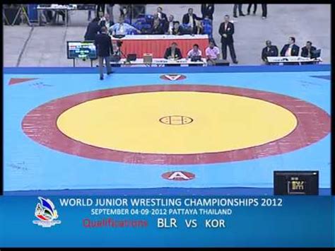 WORLD JUNIOR WRESTLING CHAMPIONSHIPS 2012 BLR VS KOR YouTube