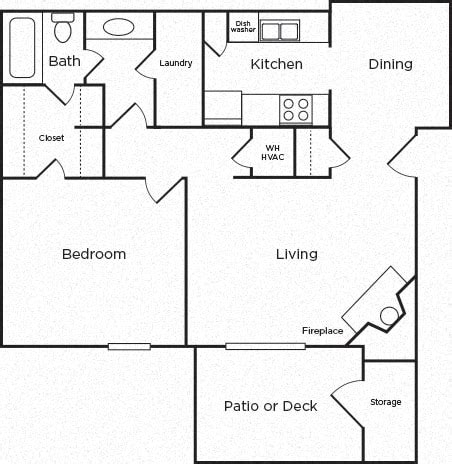 Floor Plans of Arbor Village Apartments in Muscle Shoals, AL