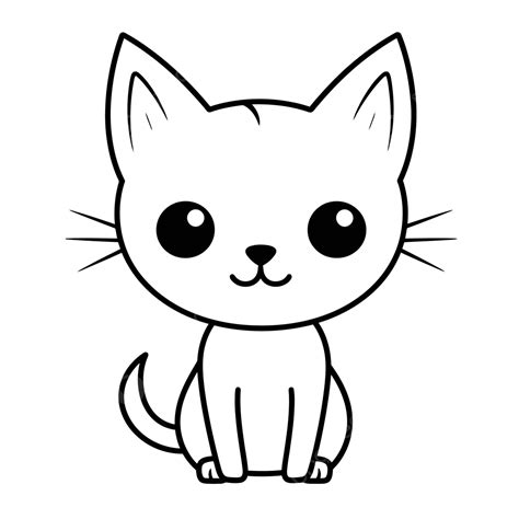 Dibujo De Dibujos Para Colorear Gatos Imprimir Vector Png Dibujos Dibujo De Gato Dibujo Del