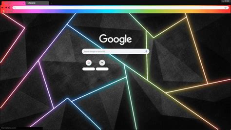 Rainbow Shards Chrome Theme ThemeBeta