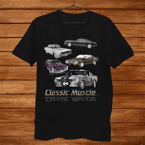 Classic American Muscle Cars Vintage Shirt Teeuni