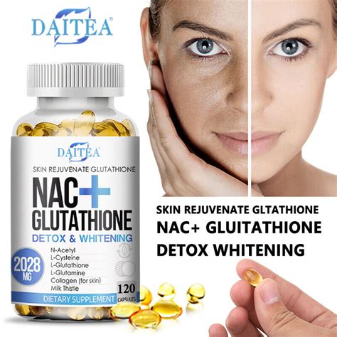 Glutathione Skin Whitening Bleaching Anti Agin Acne Scar And Dark Spot