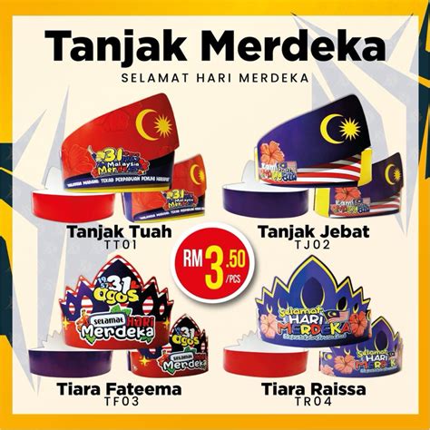 Tanjak Kertas Merdeka 2024 Bendera Ready Stock Shopee Malaysia