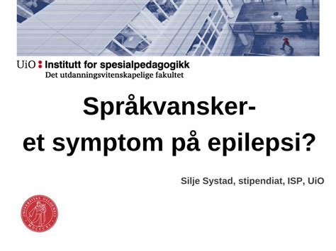 PDF Språkvansker et symptom på epilepsi statped no Epilepsi