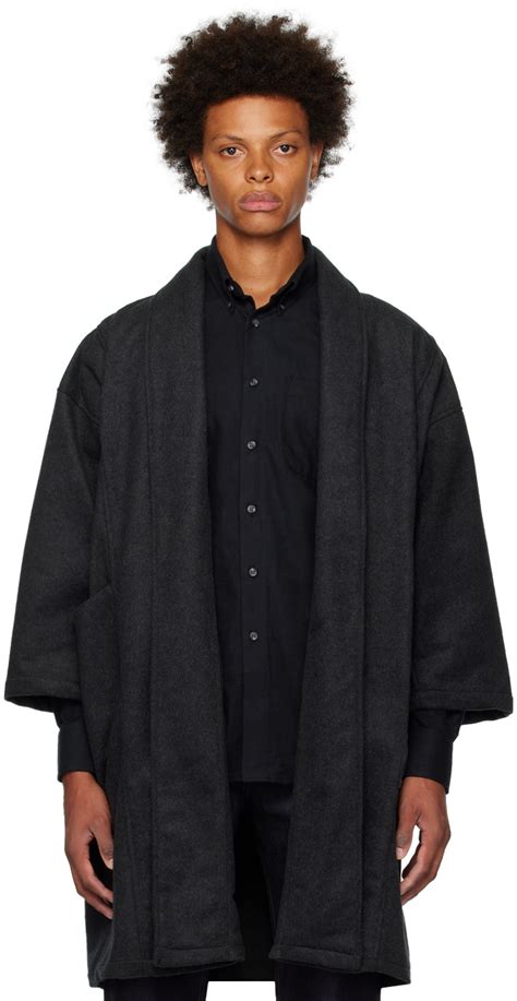 Ssense Exclusive Gray Coat By Naked Famous Denim On Sale