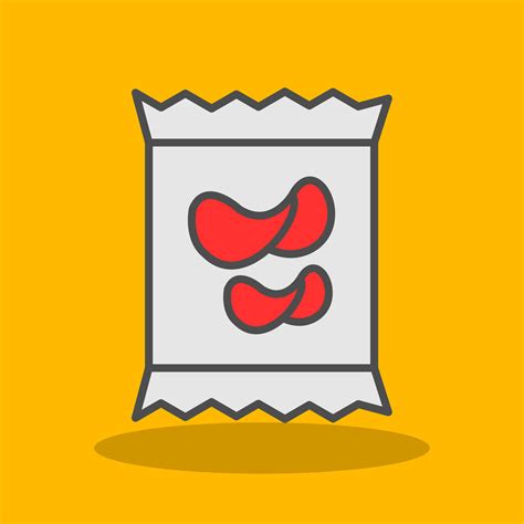 Crisps Filled Shadow Icon 44204827 Vector Art at Vecteezy