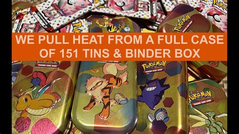 Can We Pull Charizard From Full Case Of Pokemon 151 Tins And Binder Collection Box Unboxing