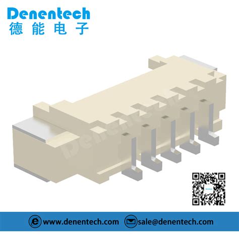 Denentech High Quality Wx Single Row Right Angle Smt 1 25mm 4 Pin Pcb Wafer Connector