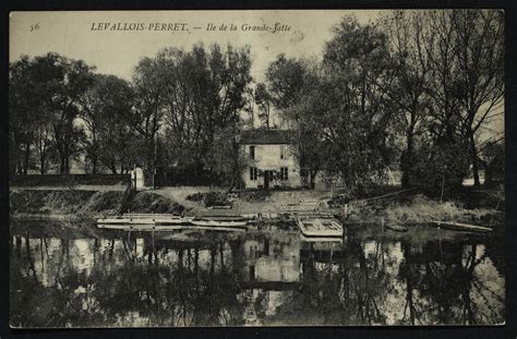 Levallois Perret Ile De La Grande Jatte Carte Postale Ancienne Et