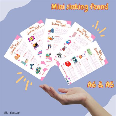 Jual Mini Sinking Fund Saving Challenge Sinking Fund Isi Binder