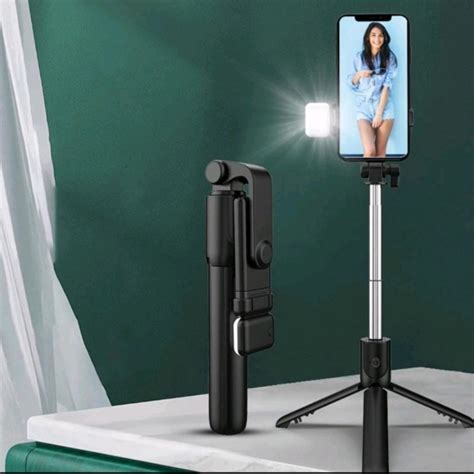 Jual Tongsis Tripod Led 3 In 1 Remote Bluetooth Selfie Stick With Led