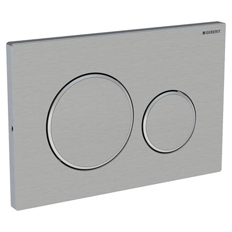 Geberit Sigma Screwable Dual Flush Plate Stainless Steel Geberit