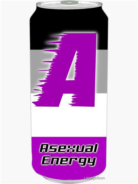 Asexual Pride Energy Drink Sticker For Sale By Caseyalison Redbubble