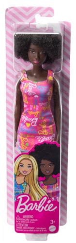 Mattel Barbie Dolls Wearing Barbie Logo Print Dress Doll 1 Ct Kroger