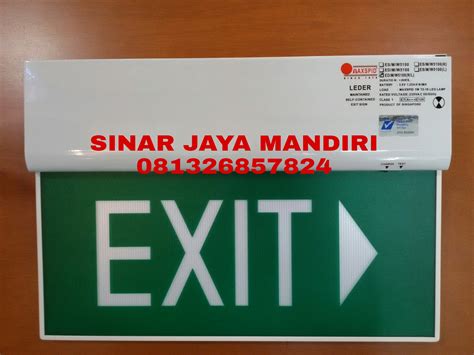 Jual Lampu Emergency Exit Maxspid Led Sinar Jaya Mandiri Kenari Mas