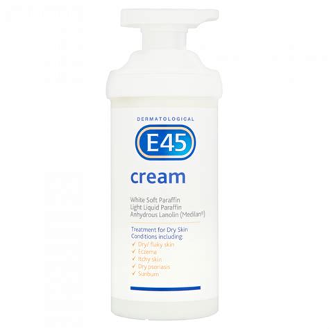 E45 Dermatological Cream Pump 500ml Dry Skin Moisturiser Chemist 4 U