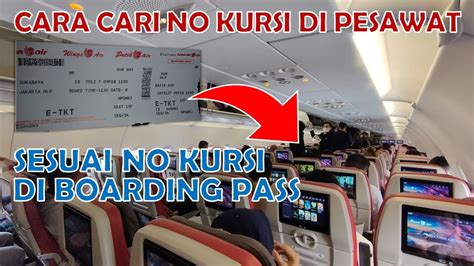 Cara Cari Nomor Kursi Di Pesawat Lion Air Group Youtube