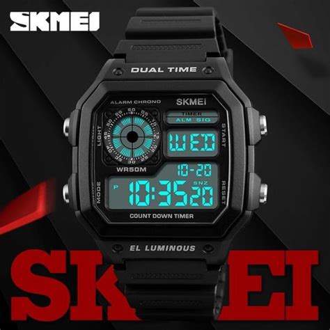 Jual Jam Tangan Digital Water Resist Casio G Shock AE 1200WH LED Jam