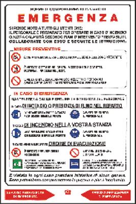 Segnaletica Cartello Emergenza