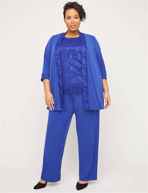 3 Piece Lace Gala Pant Suit