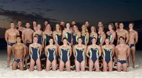 Australian Swim Team Photo Shoot Leighton Beach Western Australia