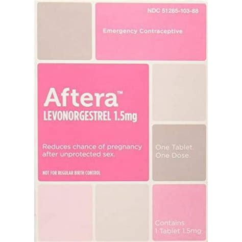 Aftera Levonorgestrel Emergency Contraceptive Tablet • Price